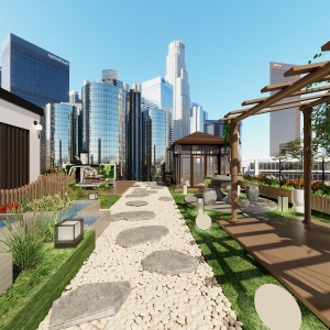 Vườn trên sân thượng